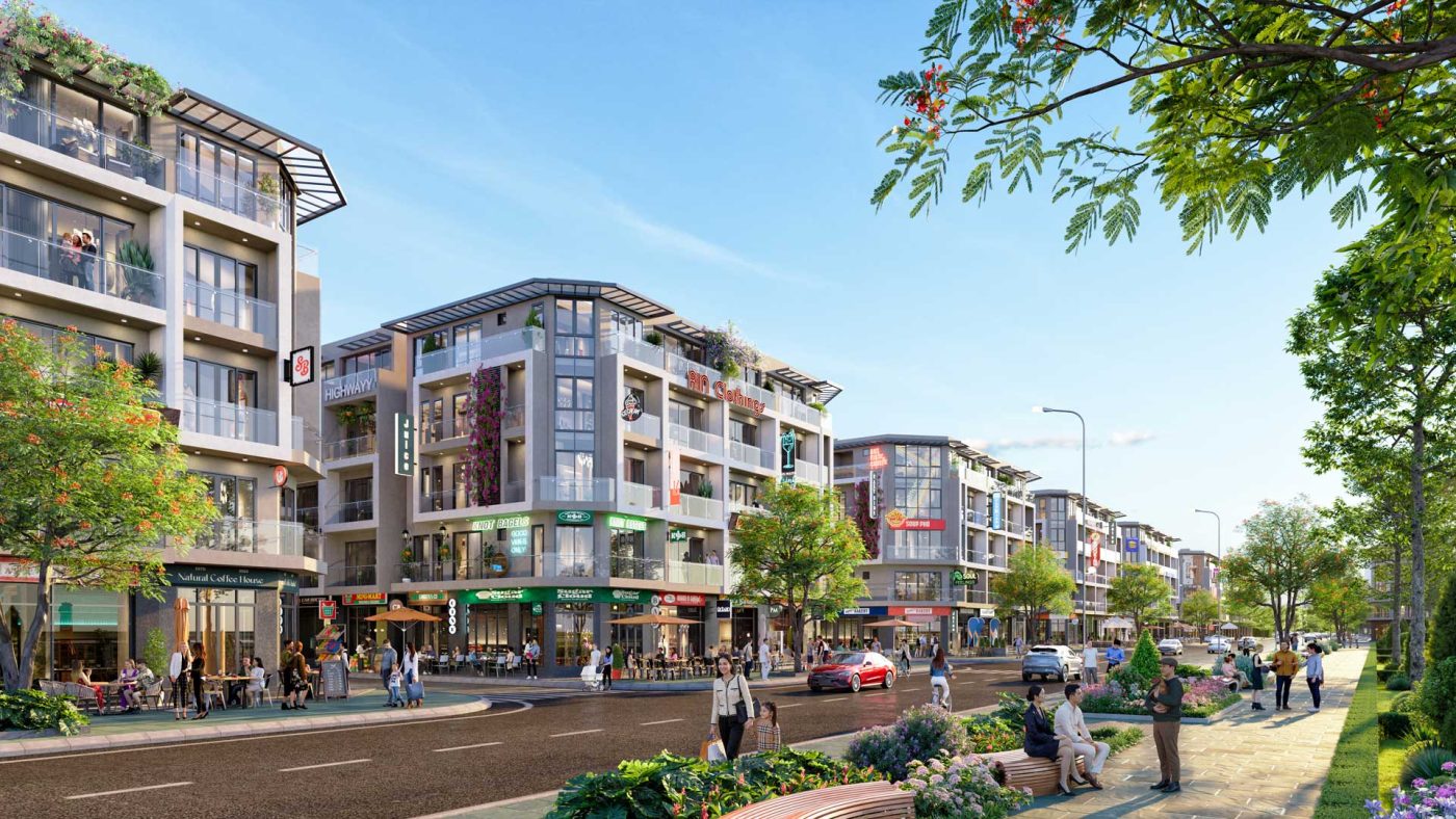 Phối cảnh 3D dự án Hà Nội Oriental Gia Lâm - Mặt ngoài