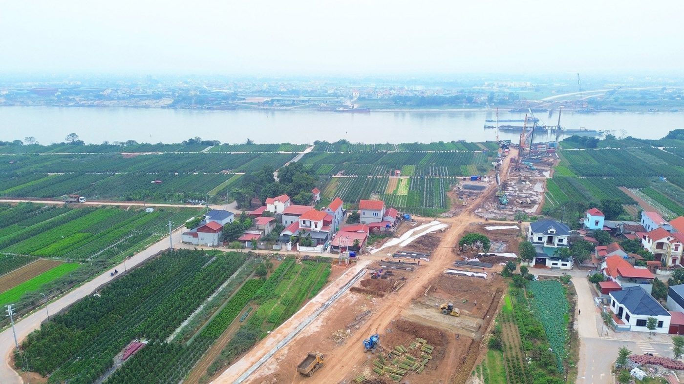 Tiến độ thi công Cầu Mễ Sở - Vành Đai 4