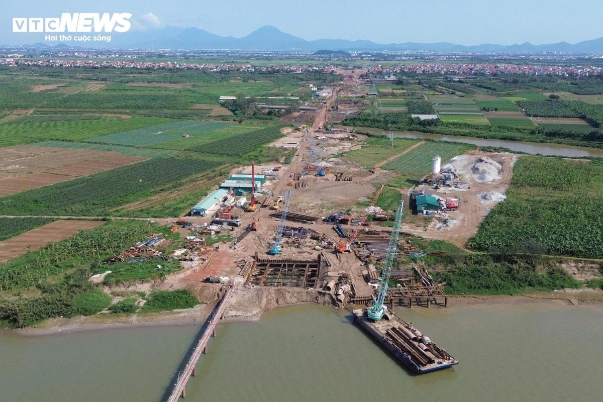 Tiến đô thị công Cầu Mễ Sở - Vành Đai 4